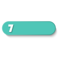 Bullet with number 7 png