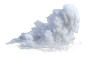 nuvens turbulento isolado. 3d render png