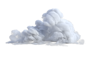 nuvens turbulento isolado. 3d render png