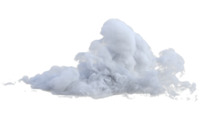 Clouds turbulent isolated. 3d render png