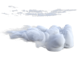 nubes mezclado aislado. 3d hacer png