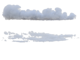 nubes mezclado aislado. 3d hacer png