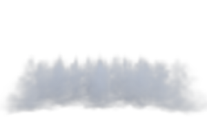Fog motion blured isolated. 3d render png