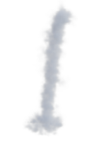 Fog motion blured isolated. 3d render png