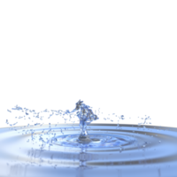 Water splash isolated. 3d render png