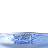 Water splash isolated. 3d render png