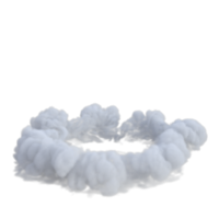 Flames and smoke for rocket launch. 3d render isolated png