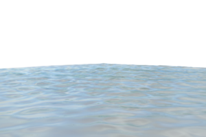 agua ondas superficie aislado. 3d hacer png