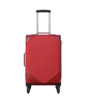 rosso bagaglio isolato. 3d rendere png