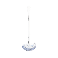 acqua spruzzo scrosciante in bicchiere. 3d rendere isolato png