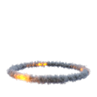 Smoke and flame effect isolated. 3d render png