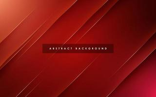 Modern abstract red background with gold line composition. eps10 vector