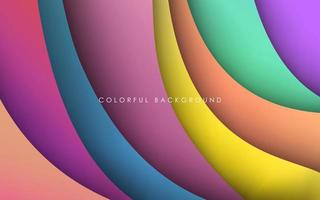 multi colored abstract colorful soft gradient papercut overlap layers background. eps10 vector