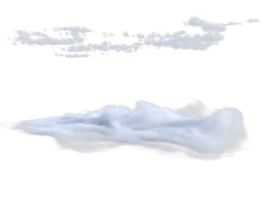 nuvens misturado isolado. 3d render png