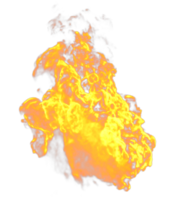 Fire flames isolated. 3d render png