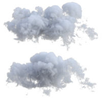 Big clouds isolated. 3d render png