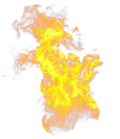 Fire flames isolated. 3d render png