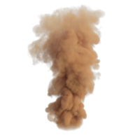 Smoke color explosion isolated. 3d render png