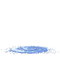 Water splash isolated. 3d render png