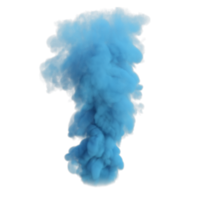 Rauch Farbe Explosion isoliert. 3d machen png