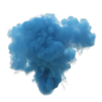 Smoke color explosion isolated. 3d render png