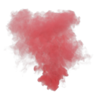 Rauch Farbe Explosion isoliert. 3d machen png