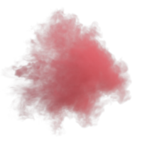 Rauch Farbe Explosion isoliert. 3d machen png