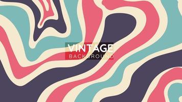 Abstract 90's vintage background, background with wavy retro style colors. vector Eps