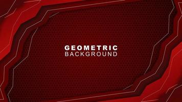 Abstract white, Dark red Futuristic Gaming Background,dark Red geometric background for banner or Offline stream,gaming background template vector