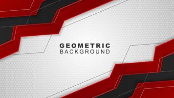 Geometric background in red and black with a hexagon pattern style, background for offline streaming, advertisements, banners, and others vector