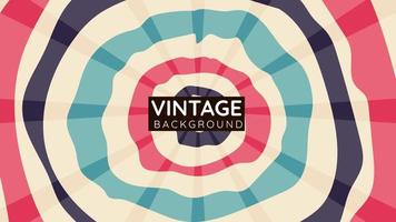 Abstract 90's vintage background, circle background with wavy retro style colors. vector Eps
