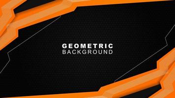 Abstract white, Dark orange Futuristic Gaming Background,dark orange geometric background for banner or Offline stream,gaming background template vector