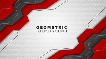 Geometric background in red and black with a hexagon pattern style, background for offline streaming, advertisements, banners, and others vector