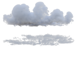 Clouds mixed isolated. 3d render png