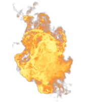 Fire flames isolated. 3d render png