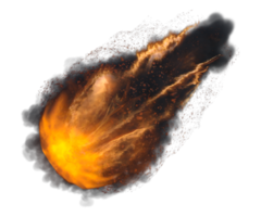 Fire ball effect isolated. 3d render png