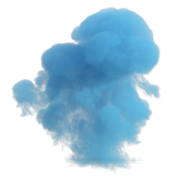 Smoke color explosion isolated. 3d render png