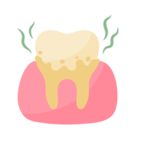 Dental Gesundheit Pflege lösen das Problem von Zahn zerfallen und geschwollen Zahnfleisch im das Mund. png