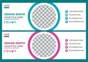 Email Signature Design vector