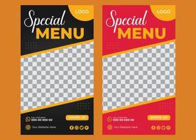 Food Instagram Story vector