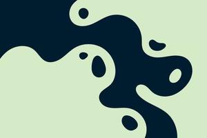 Abstract smooth waves and drops background. Dynamic wavy liquid shapes illustration in art style vector