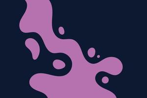 Abstract purple dynamic fluid volume wavy shape illustration. Smooth stains background design vector