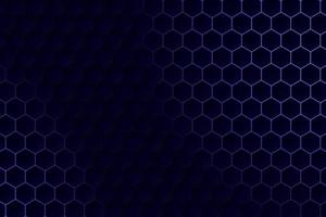 Abstract minimalist black illustration design with hexagon grid. Honeycomb cells vector