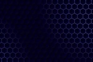 Abstract minimalist black illustration design with hexagon grid. Honeycomb cells vector