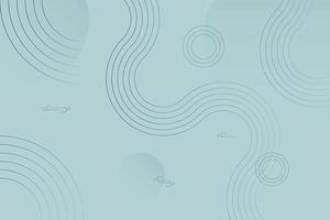 Abstract trendy background design with subtle lines and circles shapes in minimalist style vector