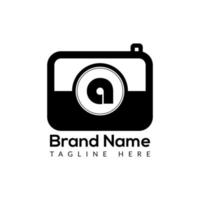Capture Logo On Letter A Template. Camera Icon On A Letter, Initial Capture, Photography, Camera Sign Concept vector