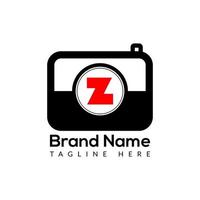 Capture Logo On Letter Z Template. Camera Icon On Z Letter, Initial Capture, Photography, Camera Sign Concept vector