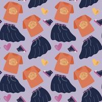 Seamless pattern of clothing. vector