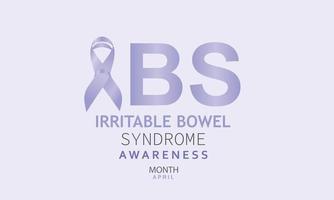 Irritable Bowel syndrome  awareness month. Template for background, banner, card, poster vector