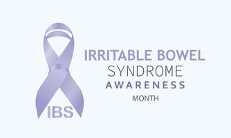 Irritable Bowel syndrome  awareness month. Template for background, banner, card, poster vector